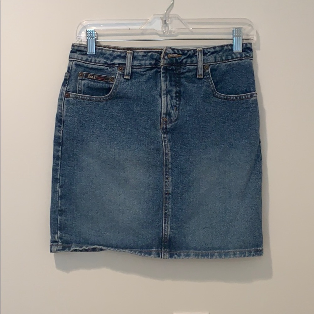 LEI jean skirt